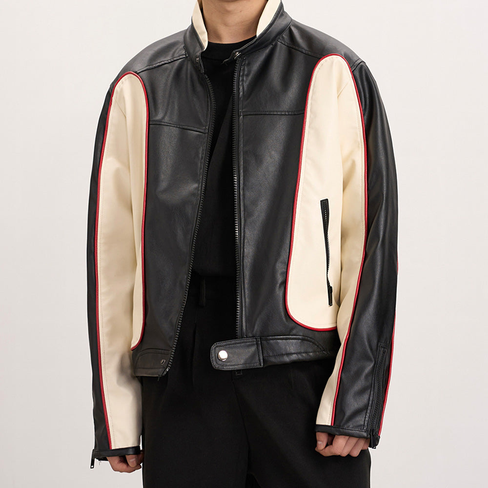 Street Colorblock Racing Jacket