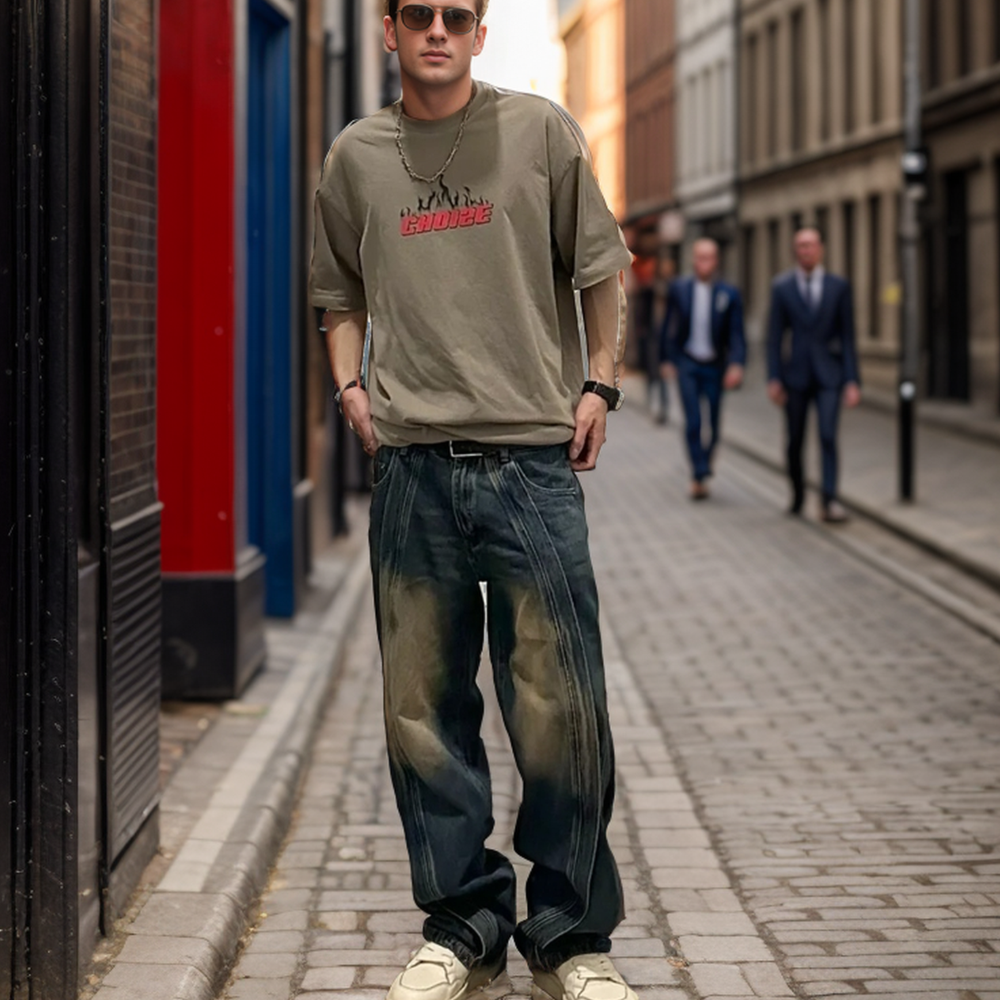 Vibe Heavy Patchwork Jeans