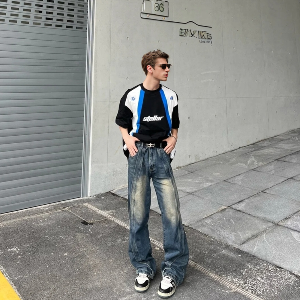 Vibe Heavy Patchwork Jeans