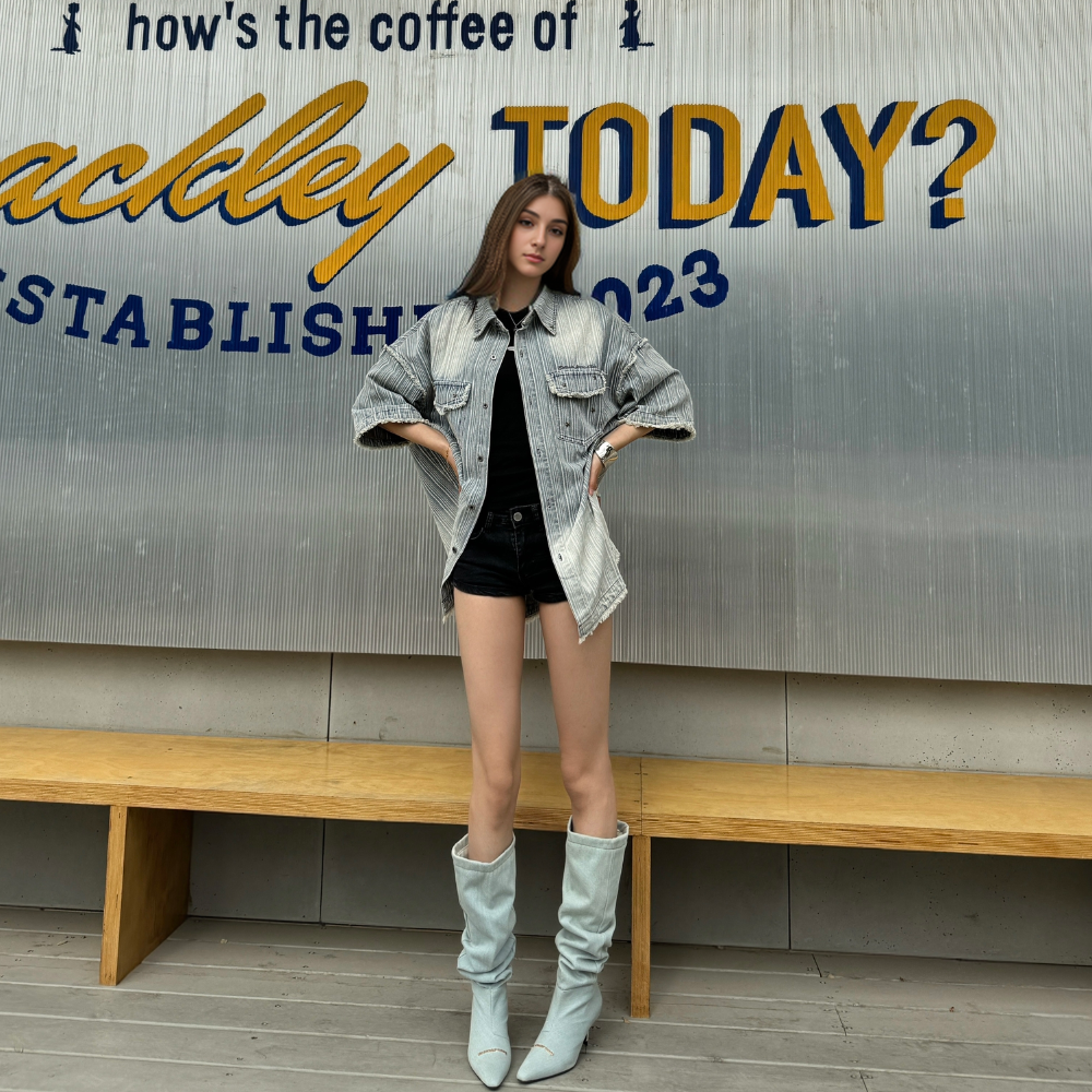 Japanese Denim Striped Shirt