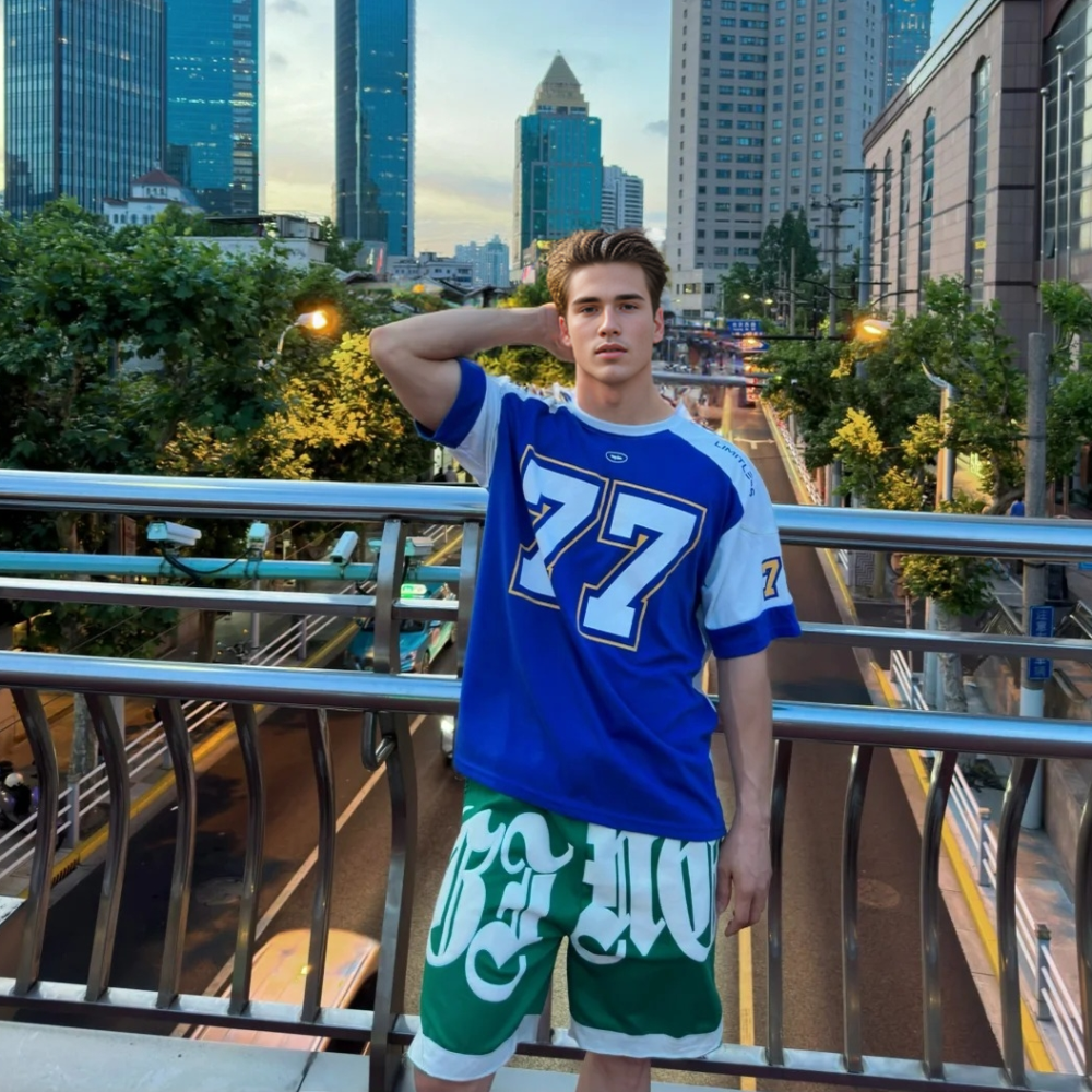 American Patchwork Basketball Shorts