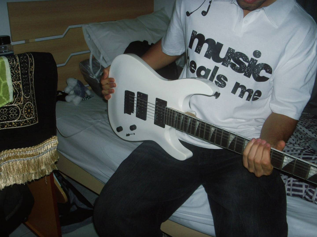 Unseen Echoes music heals me polo shirt