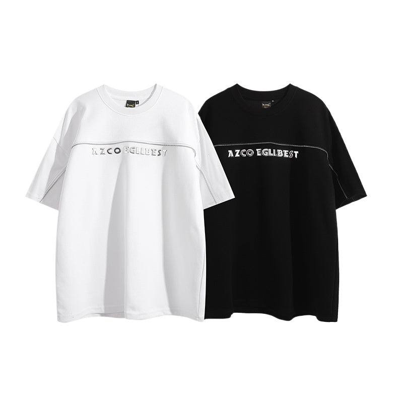 Street Philanthropist Design inspired metal zipper T-shirt