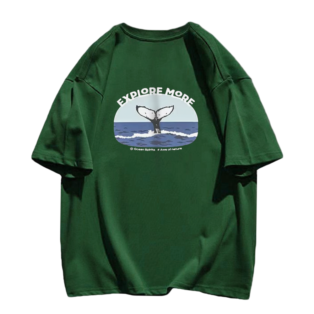 Cute Sea Whale Tail T-Shirt