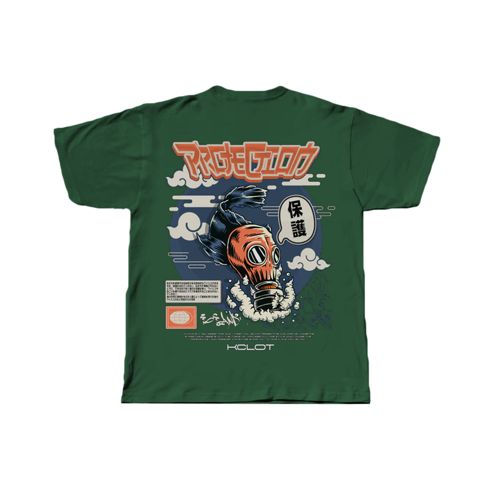 Cartoon Fish Print T-Shirt
