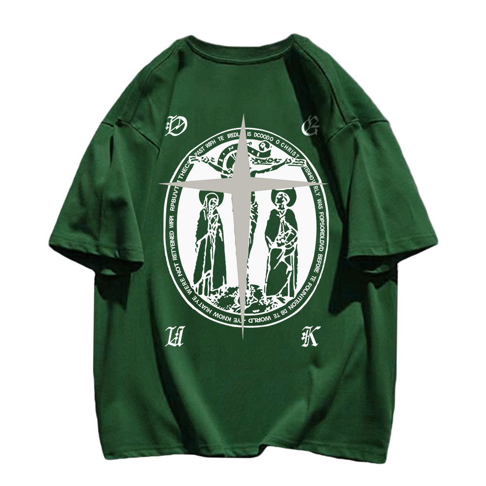 American Cross Print T-shirt