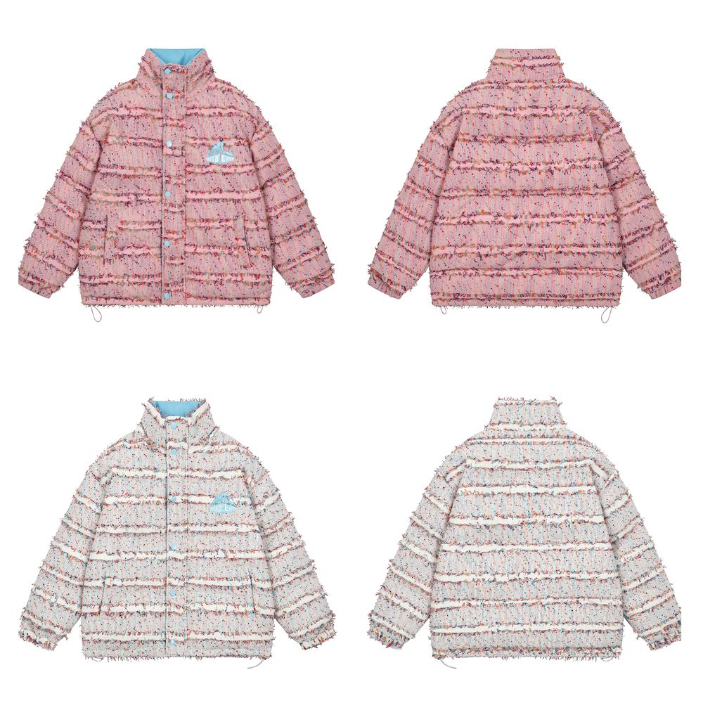 【NOW TREND】Brushed Patchwork Button Coat