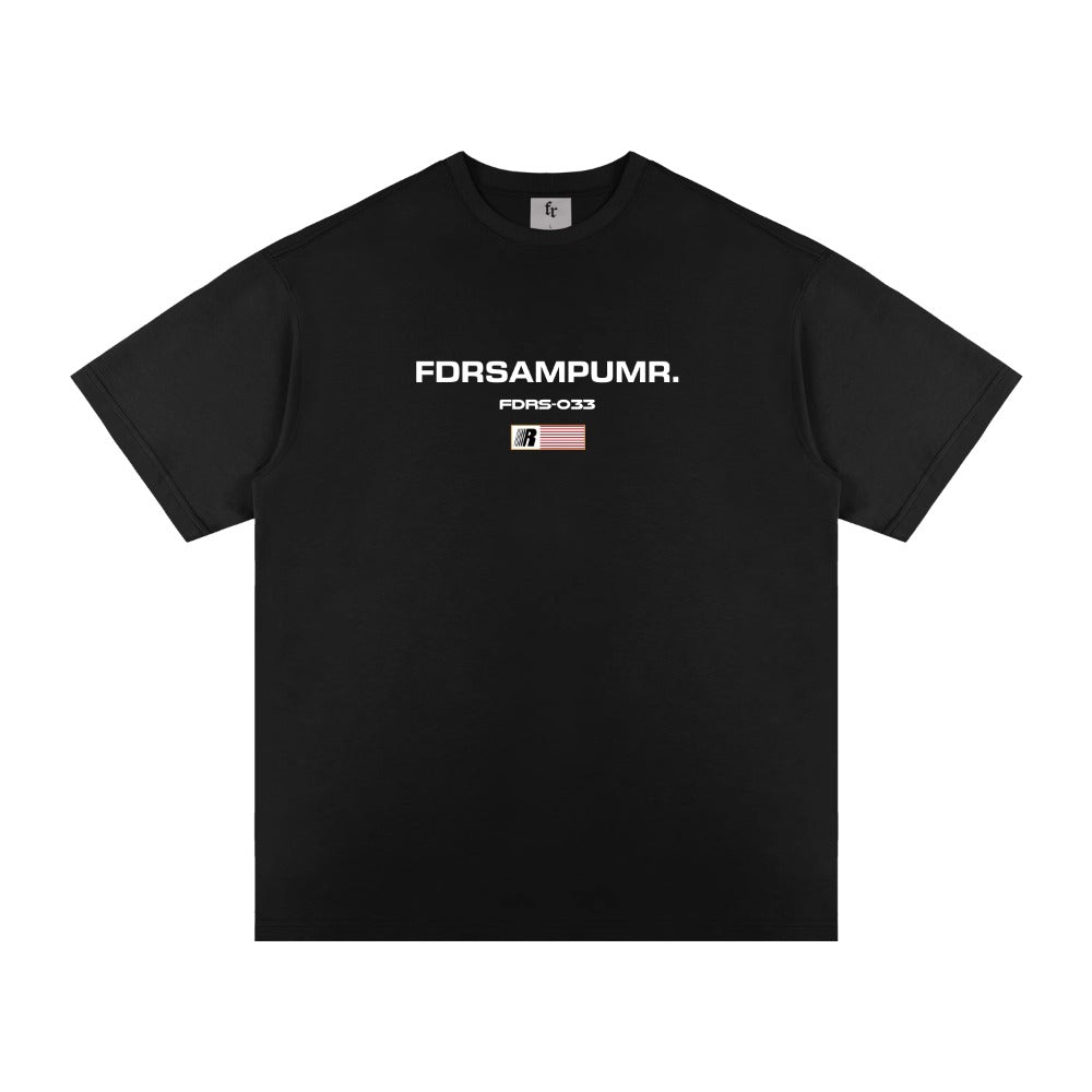Street Philanthropist Foam Print Short Sleeve T-Shirt Men's and Women's Summer High Street Loose Top T-Shirt