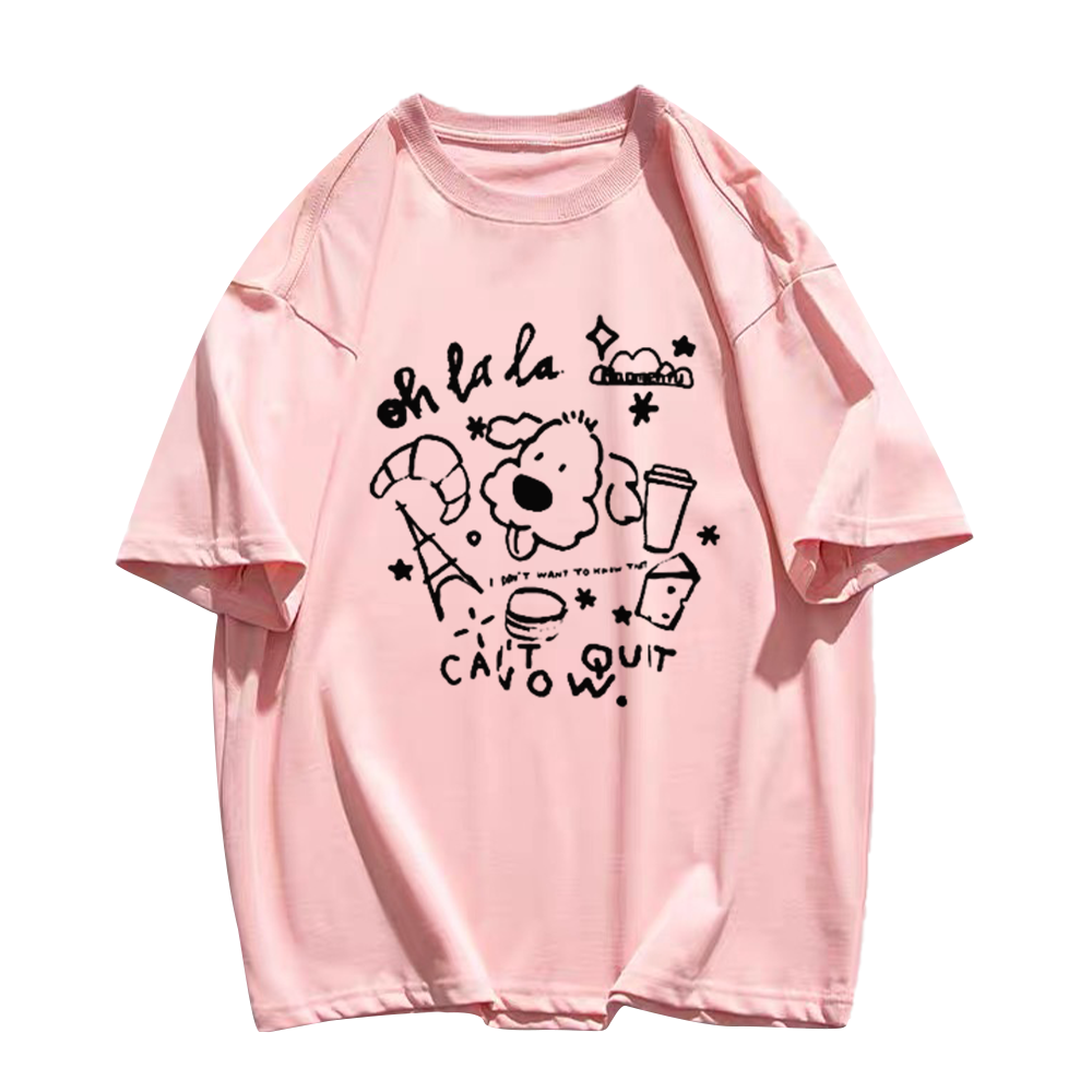 Cute Cartoon Print T-Shirt