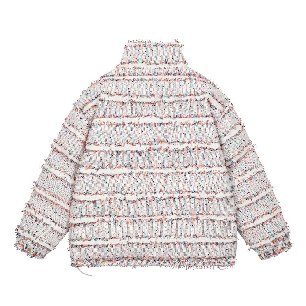 【NOW TREND】Brushed Patchwork Button Coat