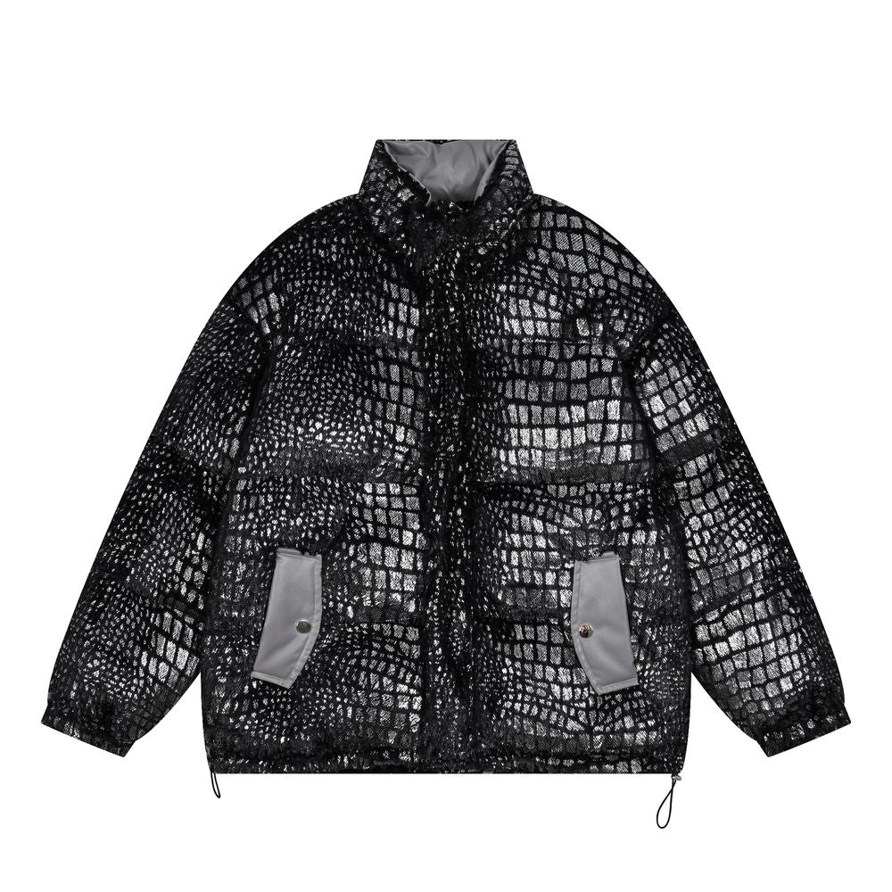 【NOW TREND】Reflective Shiny Leather Coat