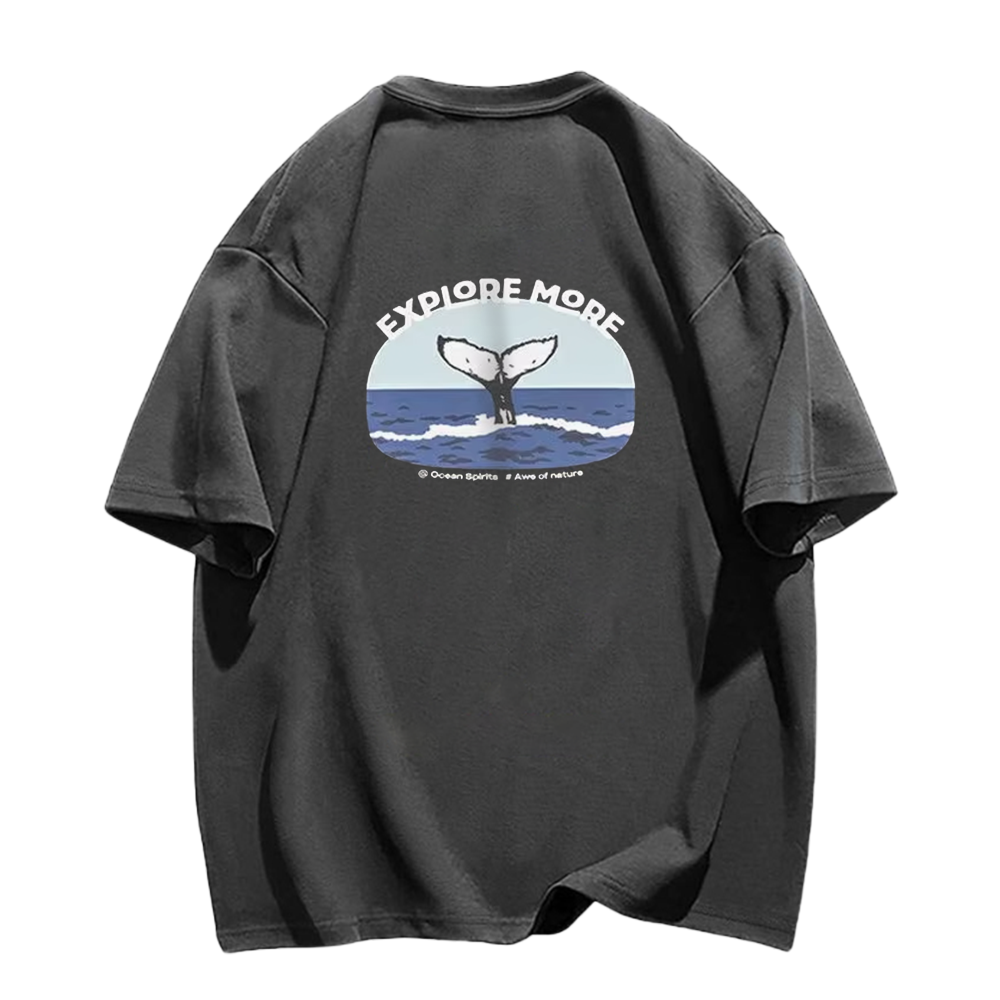 Cute Sea Whale Tail T-Shirt