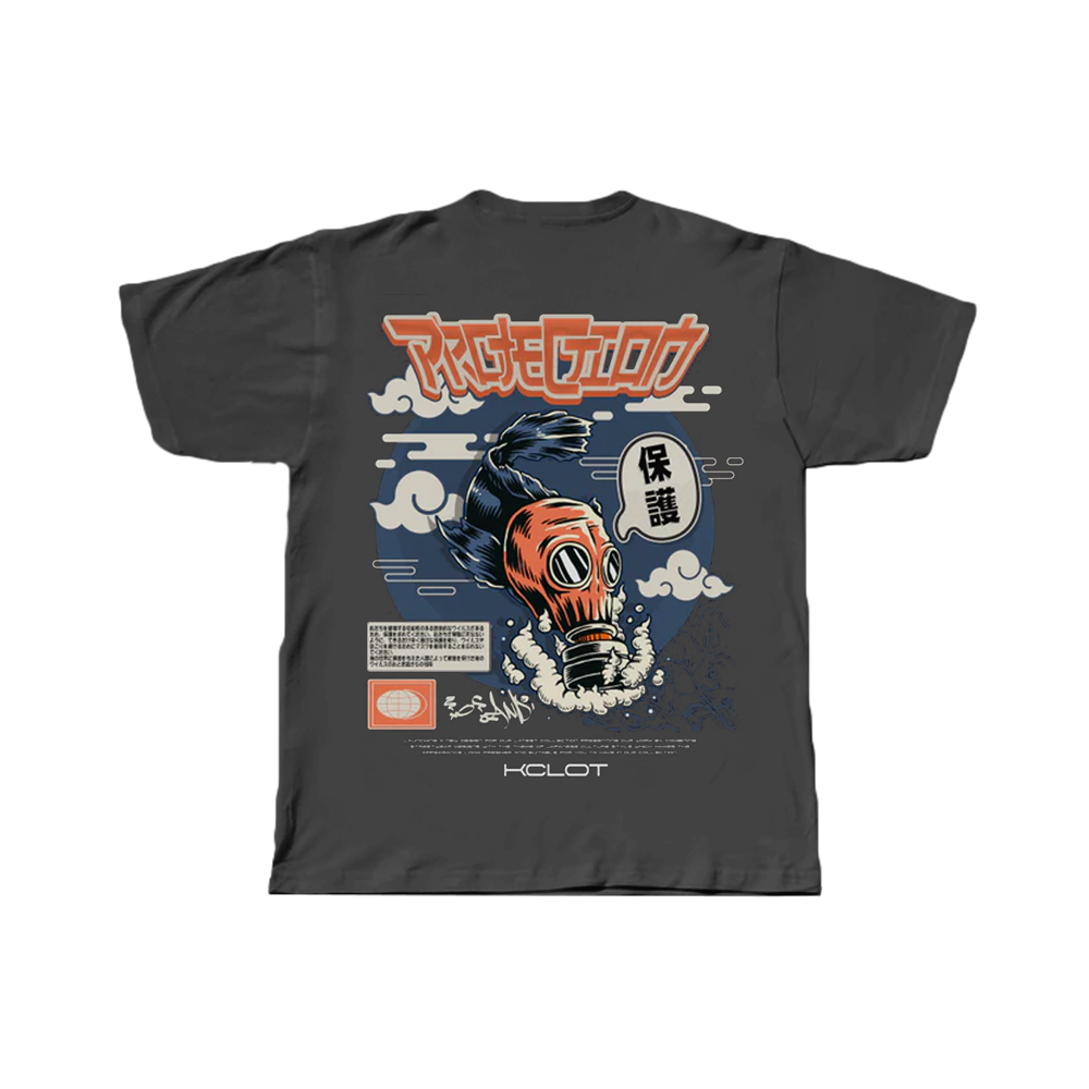 Cartoon Fish Print T-Shirt