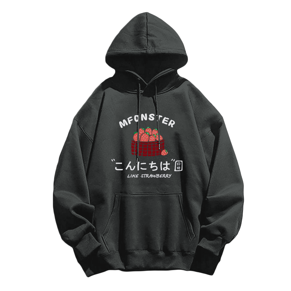 Urban Strawberry Graphic Hoodie
