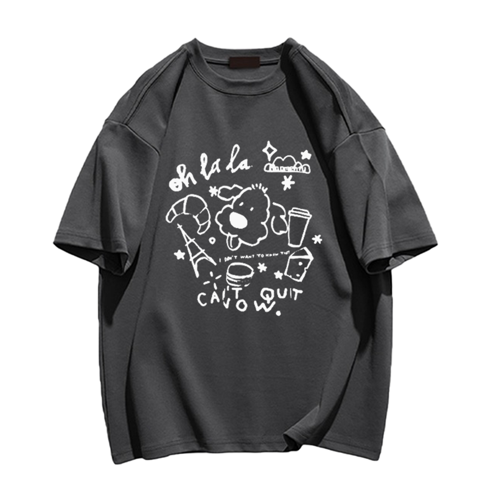 Cute Cartoon Print T-Shirt