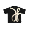 Street Philanthropist Irregular Print Short Sleeve Crew Neck Stream Loose Tee