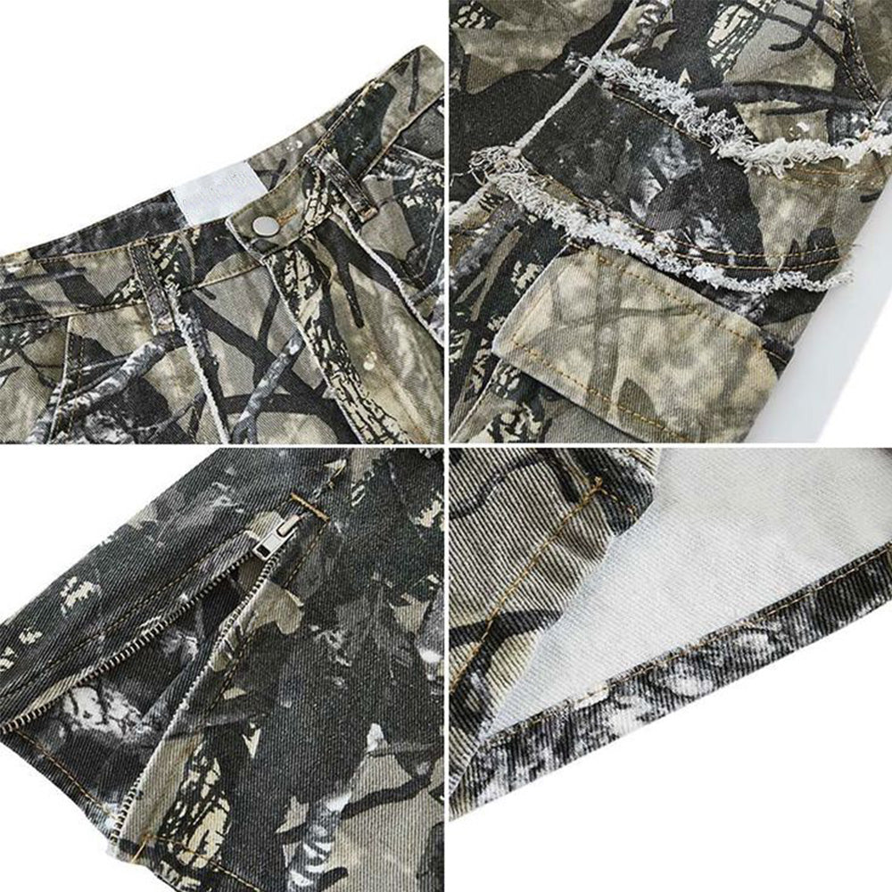 Street Jungle Camo Leaf Cargo Pant