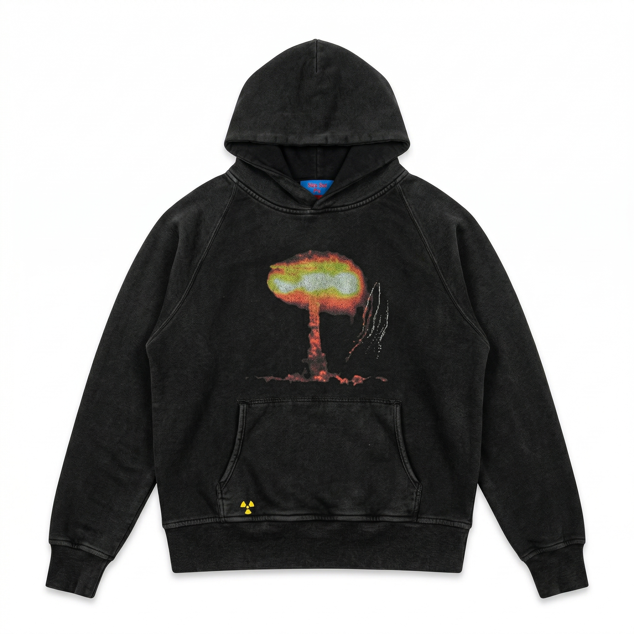 AOKLOK® Fallout Graphic Hoodie – Black Distressed Edition – Aoklok