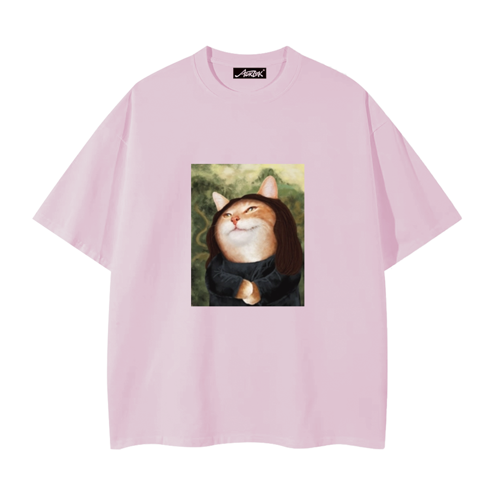 Funny Cat Print T-Shirt