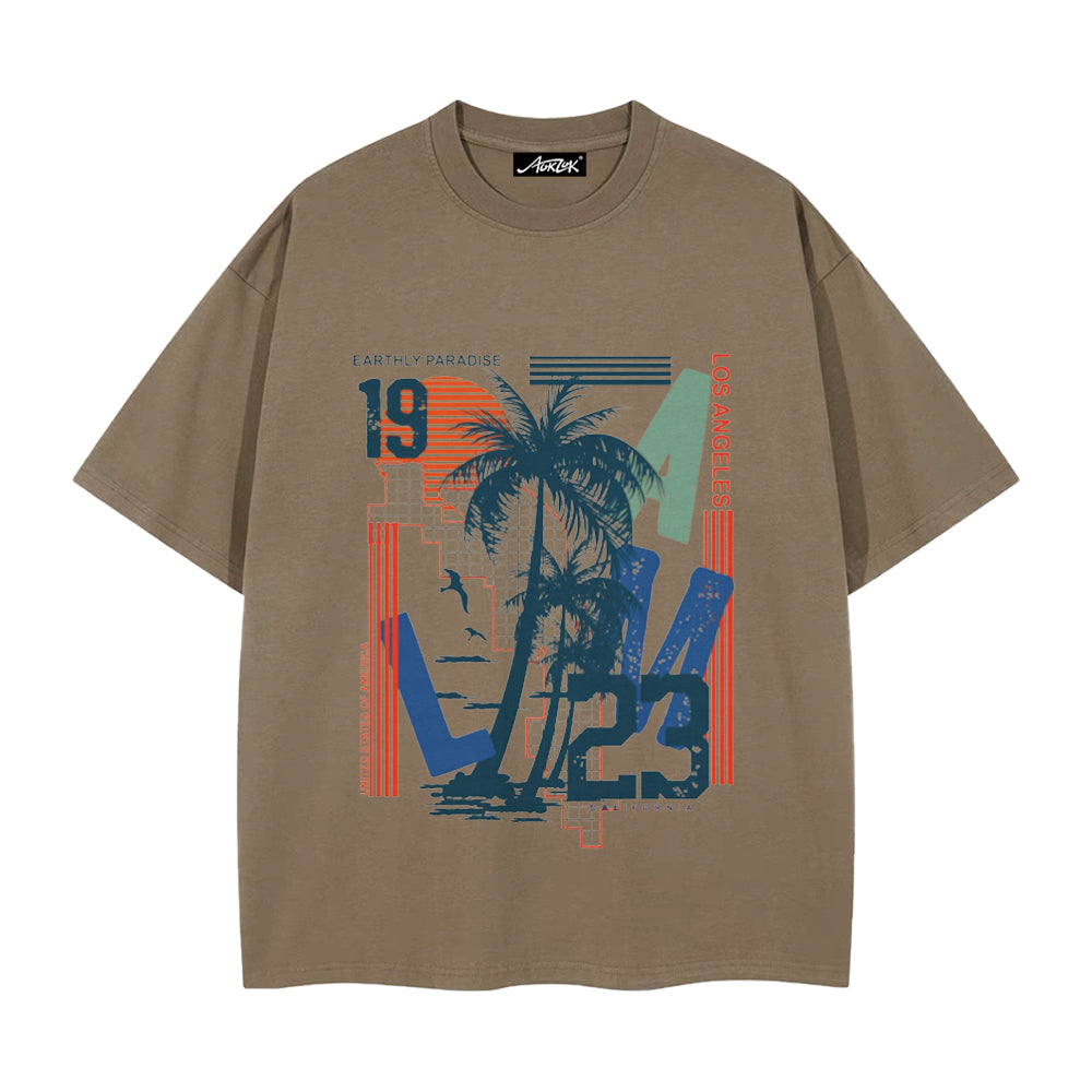 Simple Coconut Print T-shirt