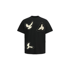 Street Philanthropist Heavy Design Short Sleeve Crew Neck Trendy Versatile Top Details