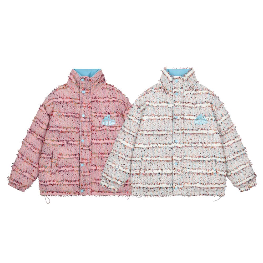 【NOW TREND】Brushed Patchwork Button Coat