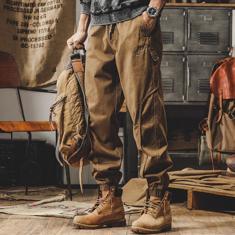 American Retro All-match Loose Straight Legged Cargo Pants