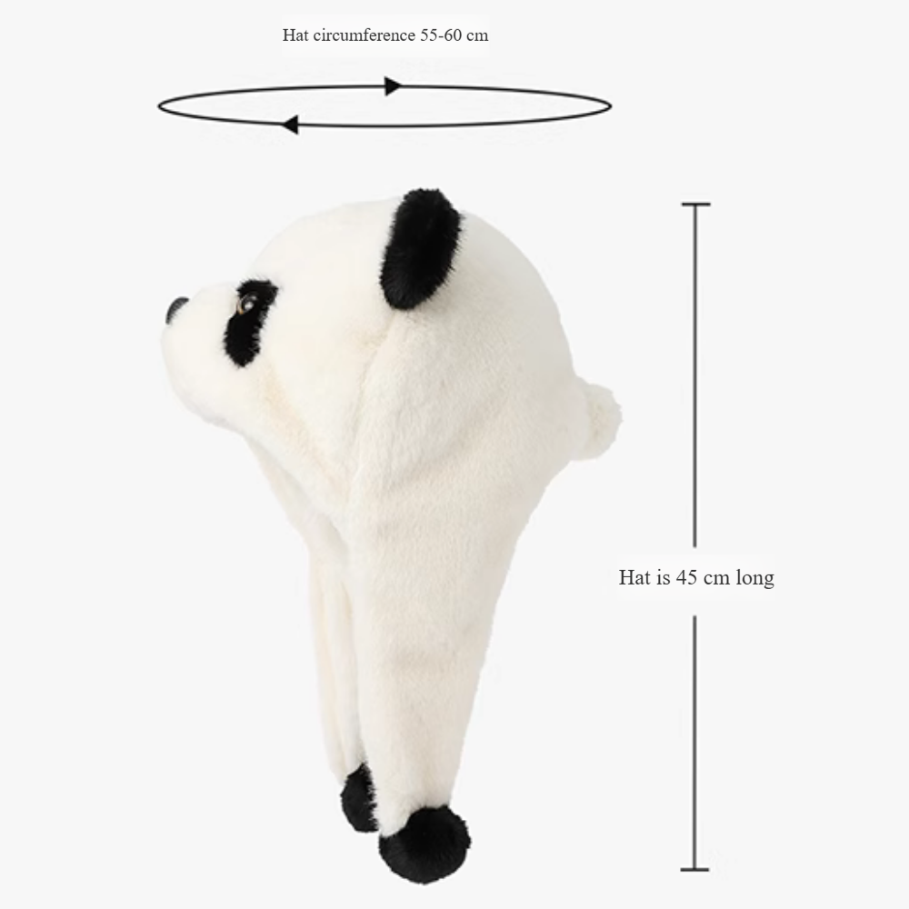 Panda Cycling Plush Hat
