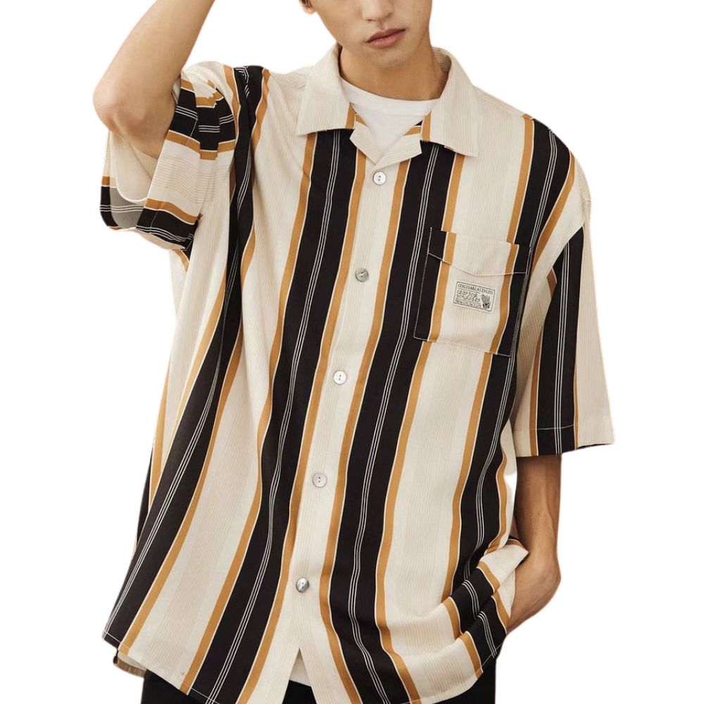American Vintage Stripe Short Sleeve Shirt