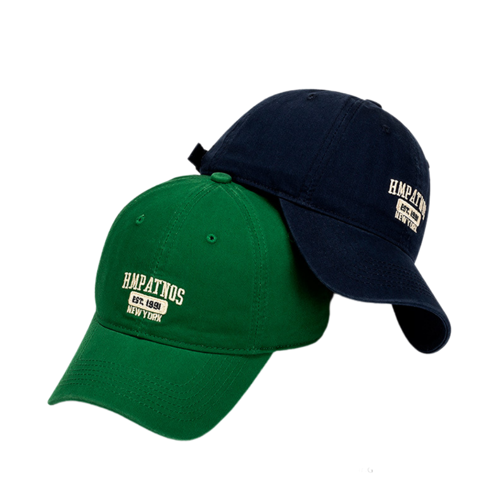 Vintagel Letter Embroidery Pure Hat