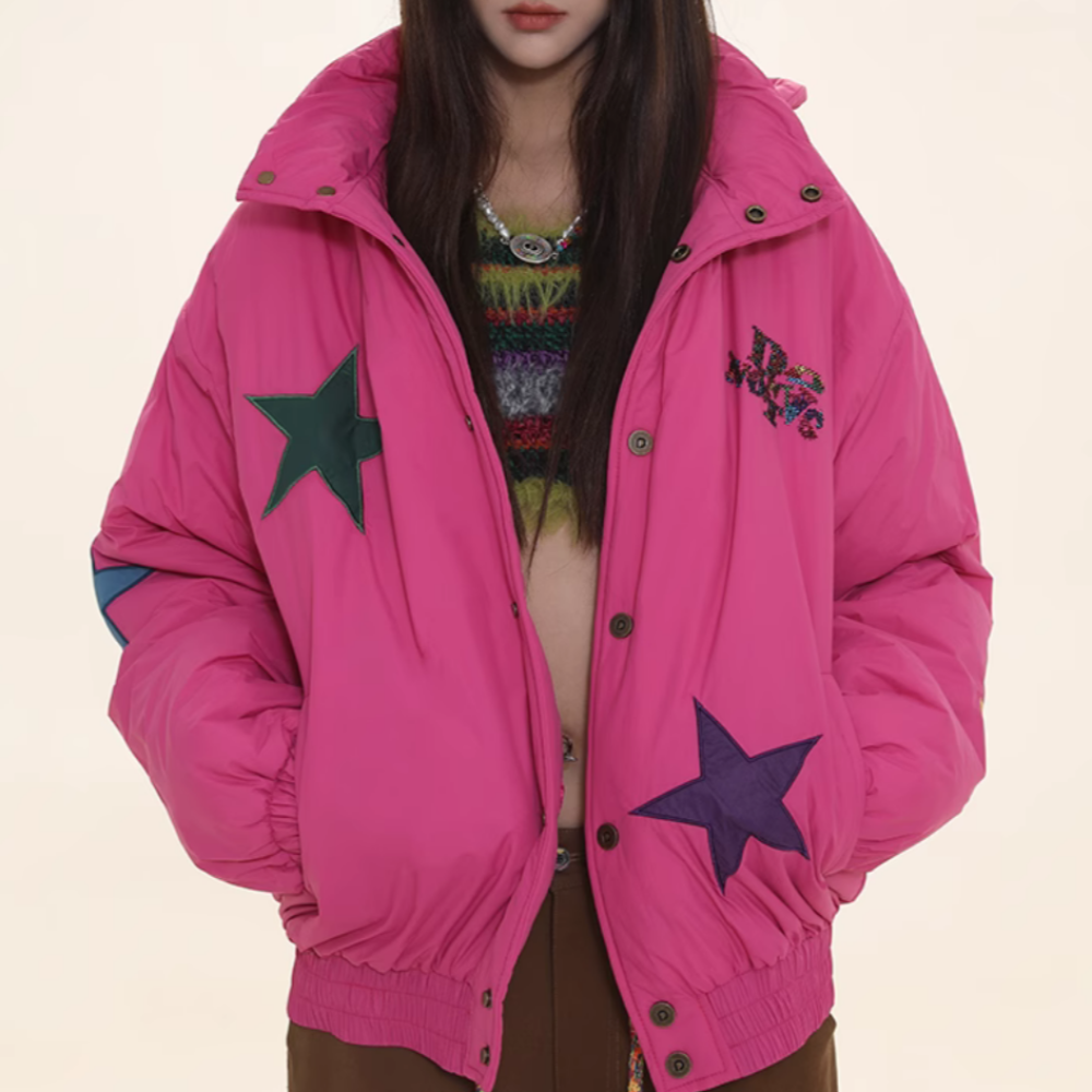 Women's American Retro Star Coat