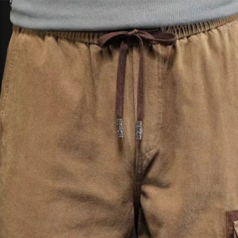 Vintage Solid Multi Pocket Cargo Pants