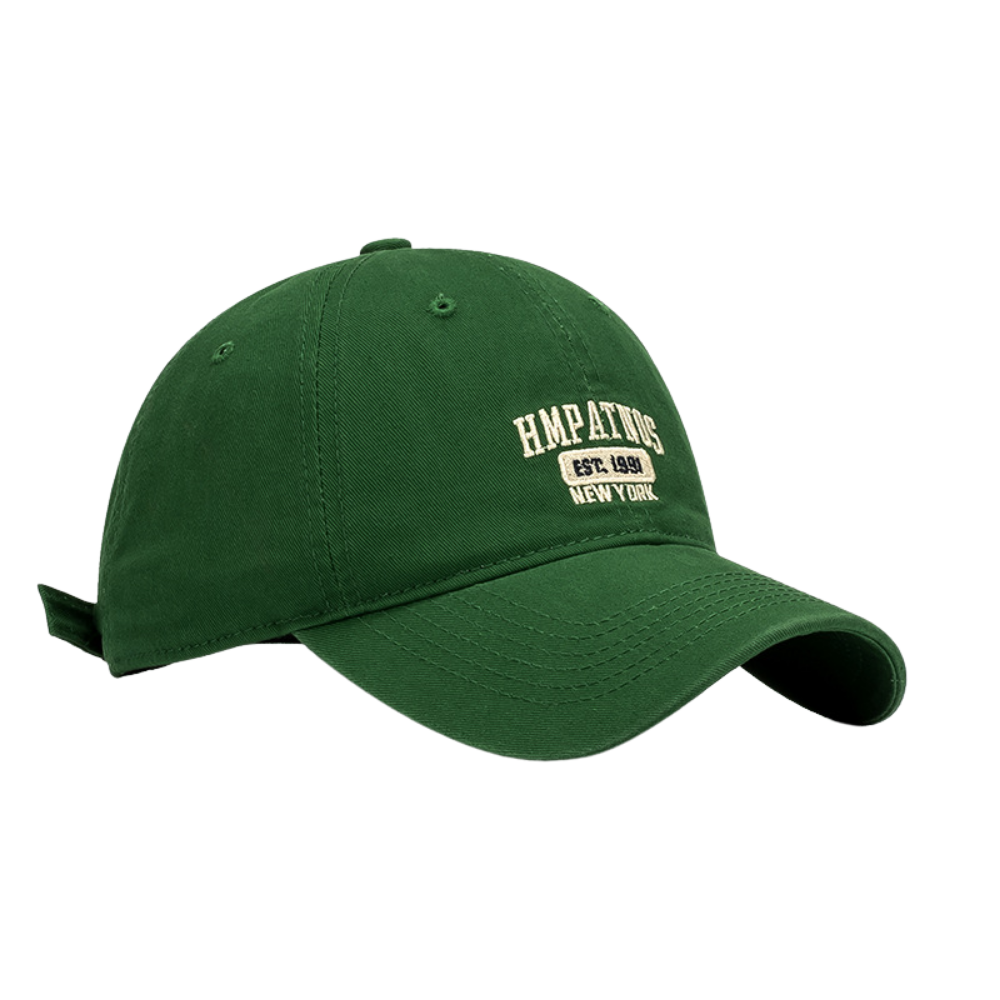 Vintagel Letter Embroidery Pure Hat
