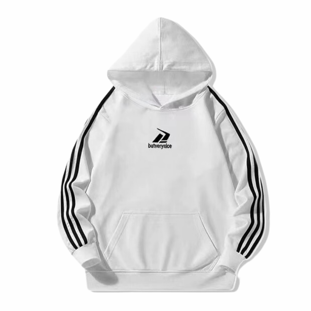 Women's Classic Versatile Striped Hoodie