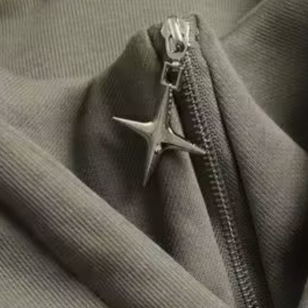 Retro Solid Cross Graphic Hoodie