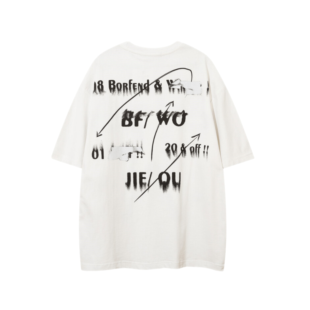 Bold Abstract Graphic Oversize T-Shirt