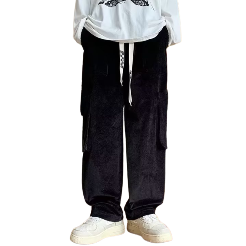 Street Multi-pocket Corduroy Sweatpants