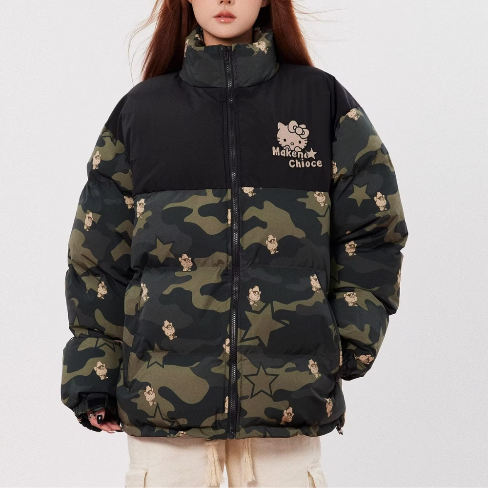 Women's Cute Cartoon Kitten Coat