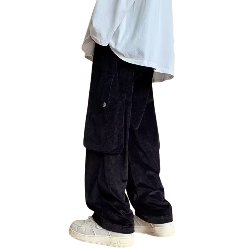 Street Multi-pocket Corduroy Sweatpants
