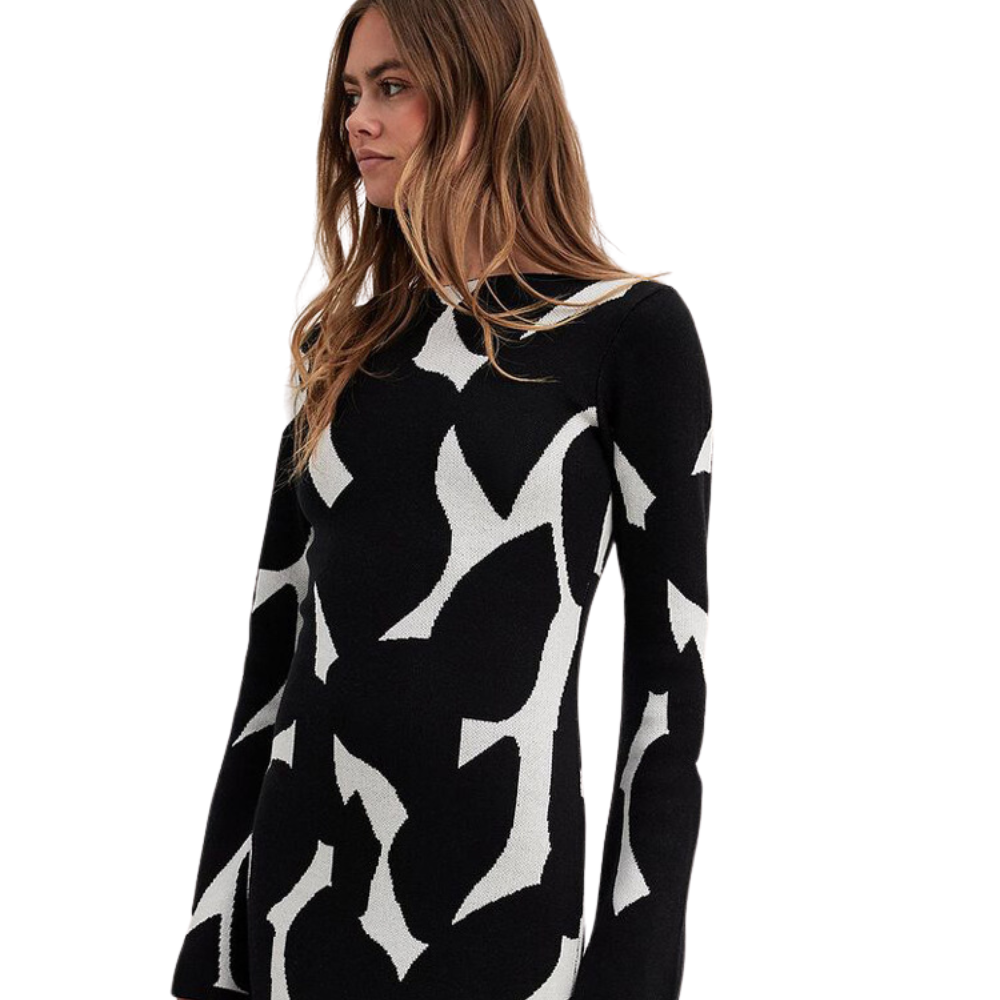 Women's Knitted Slim Fit Long Dress