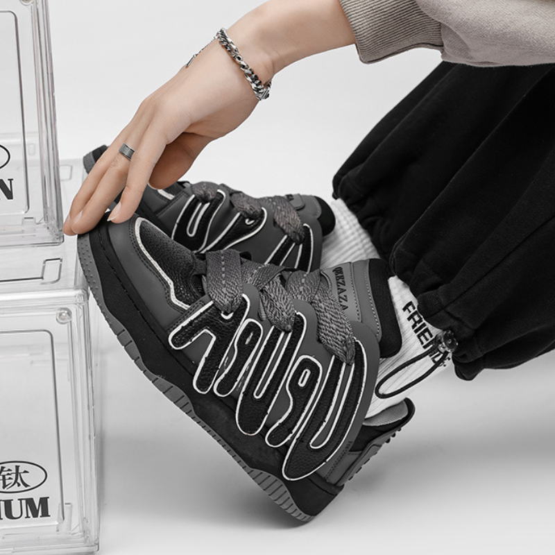 Trendy Street Paneled Casual Shoes