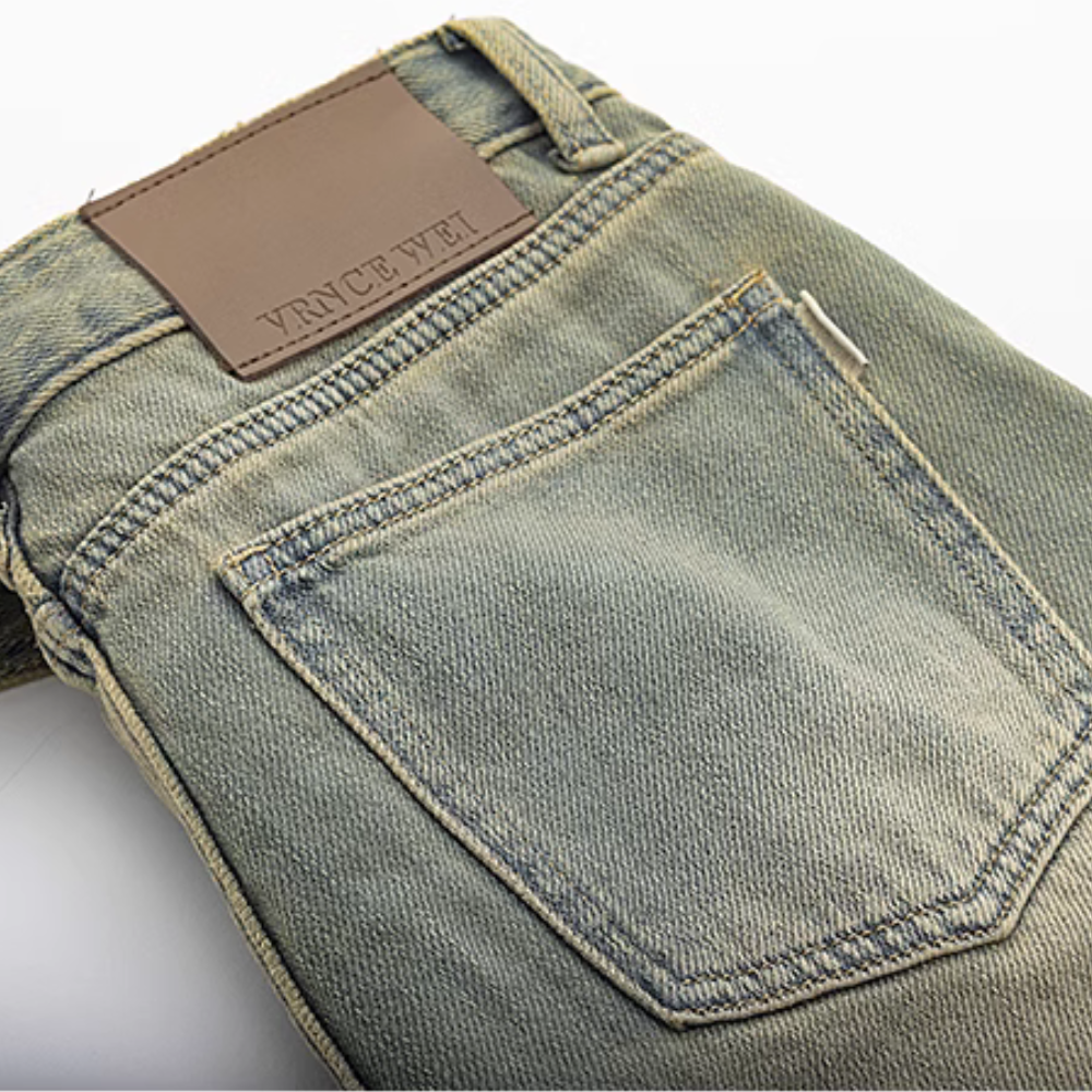 Women's Panel Burr Distressed Jeans