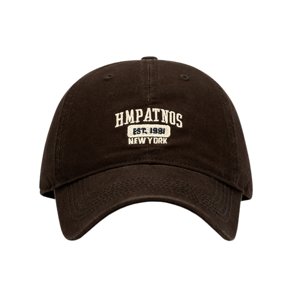 Vintagel Letter Embroidery Pure Hat