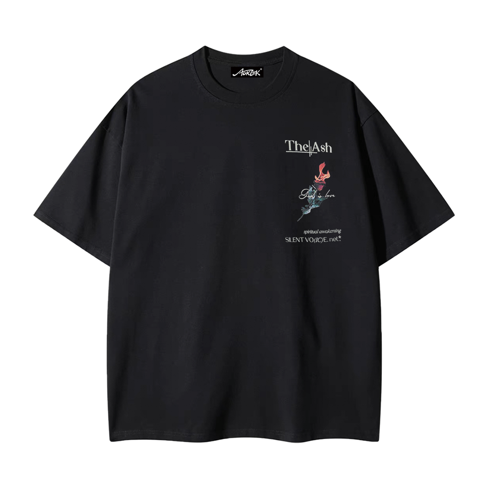 Pure Cotton 260G Flame Rose T-shirt