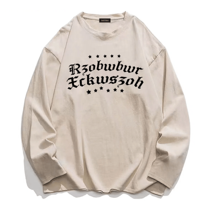 Street Christian Pattern Graphic Sweatshirt