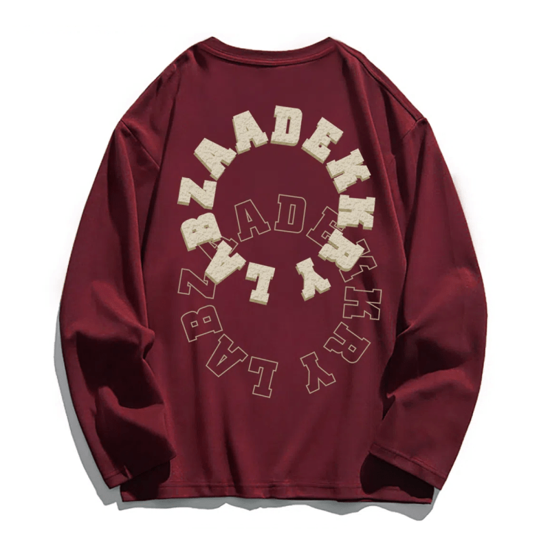 Double Circles Letter Sweatshirt