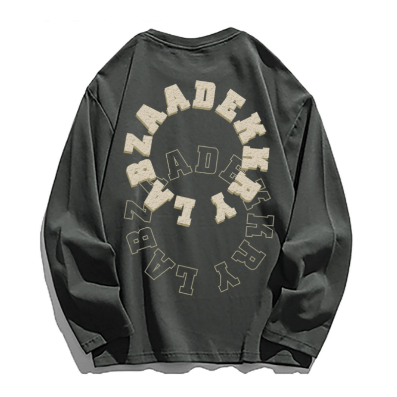 Double Circles Letter Sweatshirt