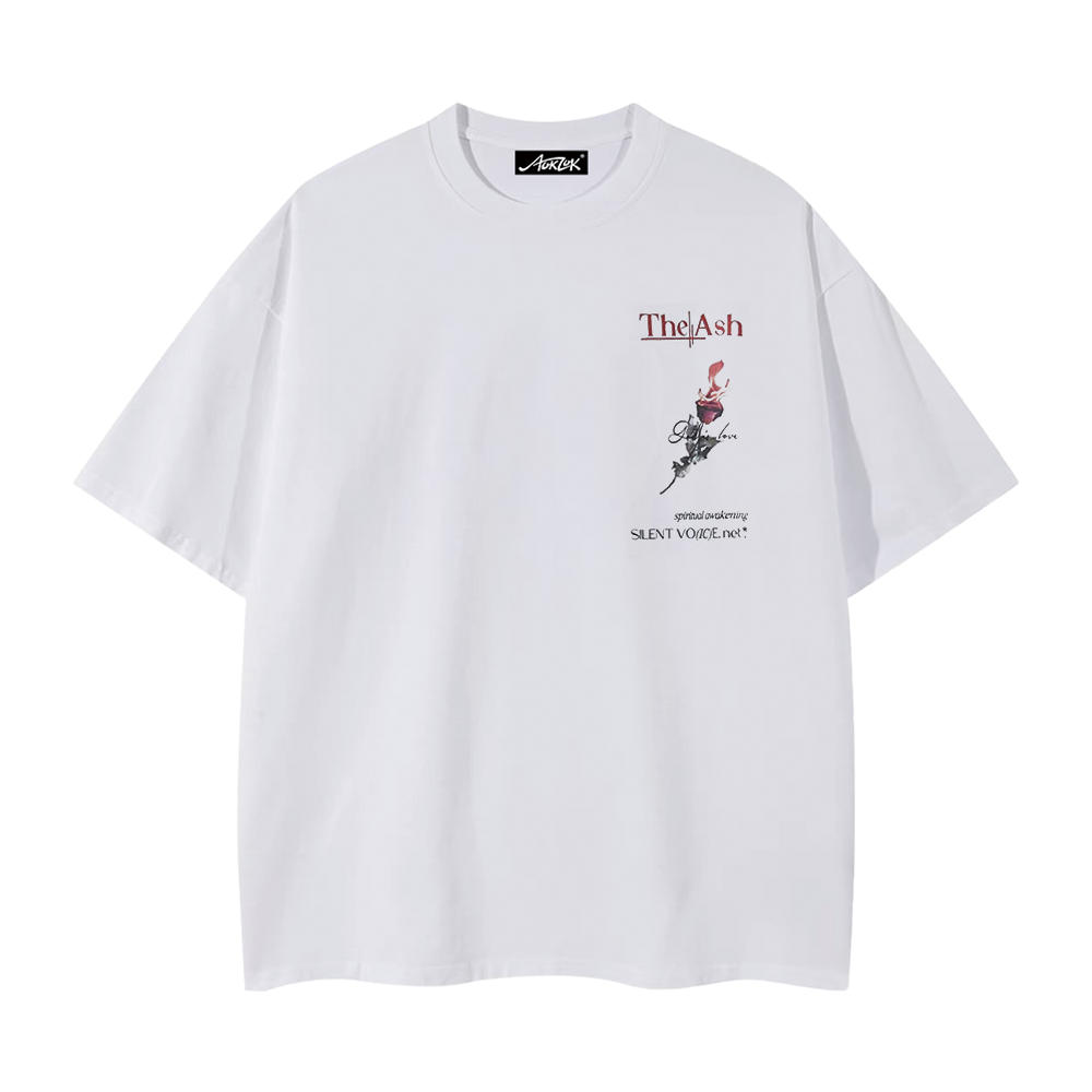 Pure Cotton 260G Flame Rose T-shirt
