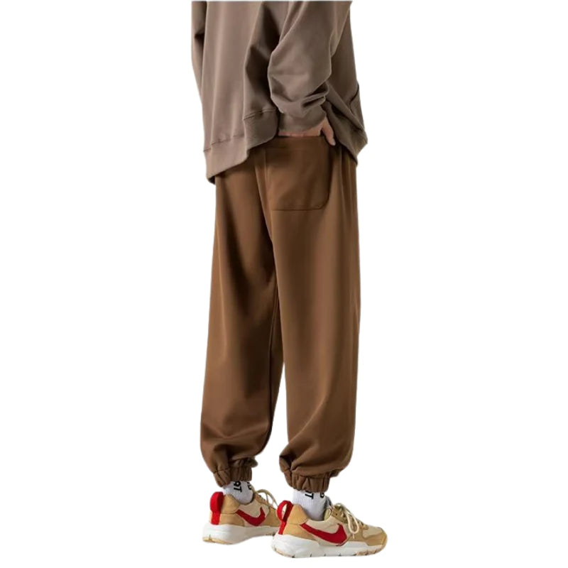 Solid Color Drawstring Sweatpants