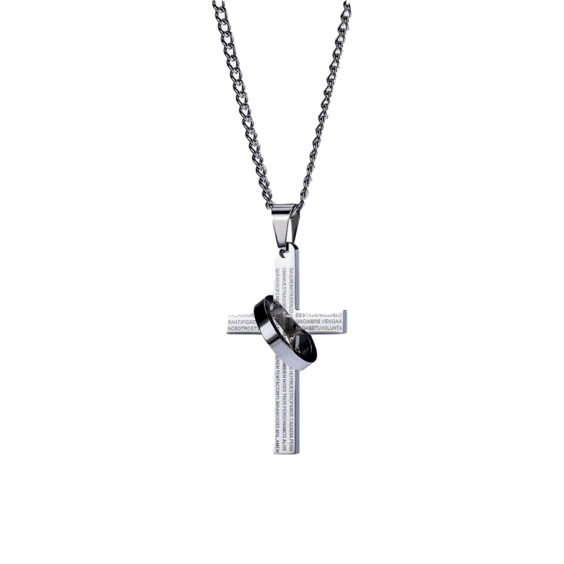 Aoklok Crucifix And Ring Necklace